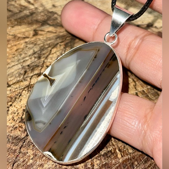 Montana Fire Agate Pendant 2 7/8” - Picture 5 of 8